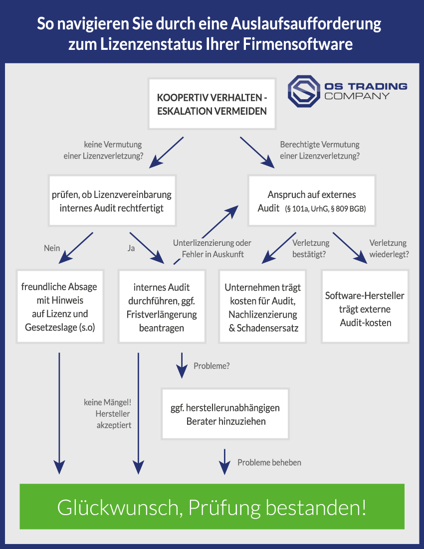 Audits und Abmahnungen / oder Schadensersatz entgehen